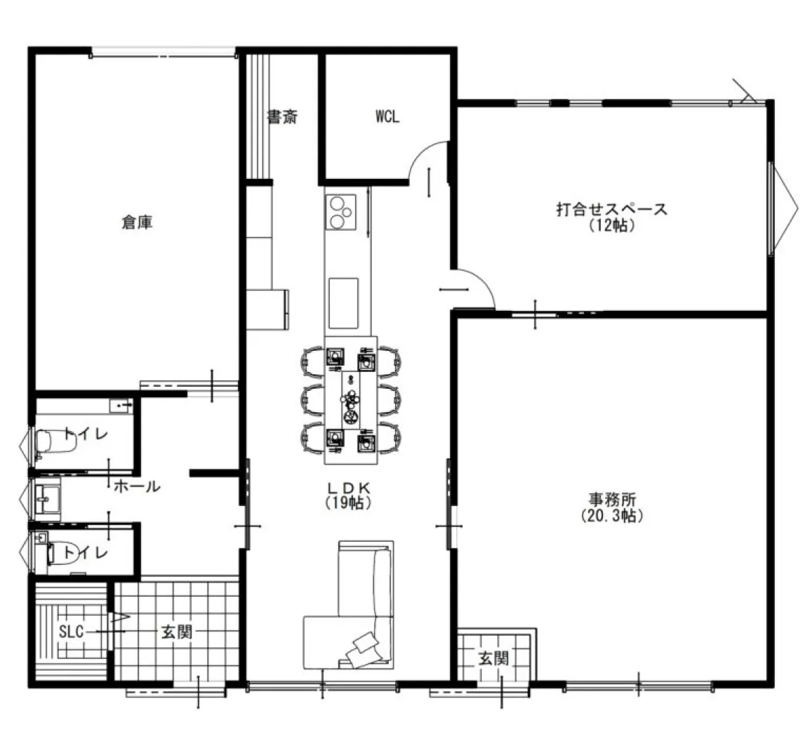 京都山科支店  間取り図