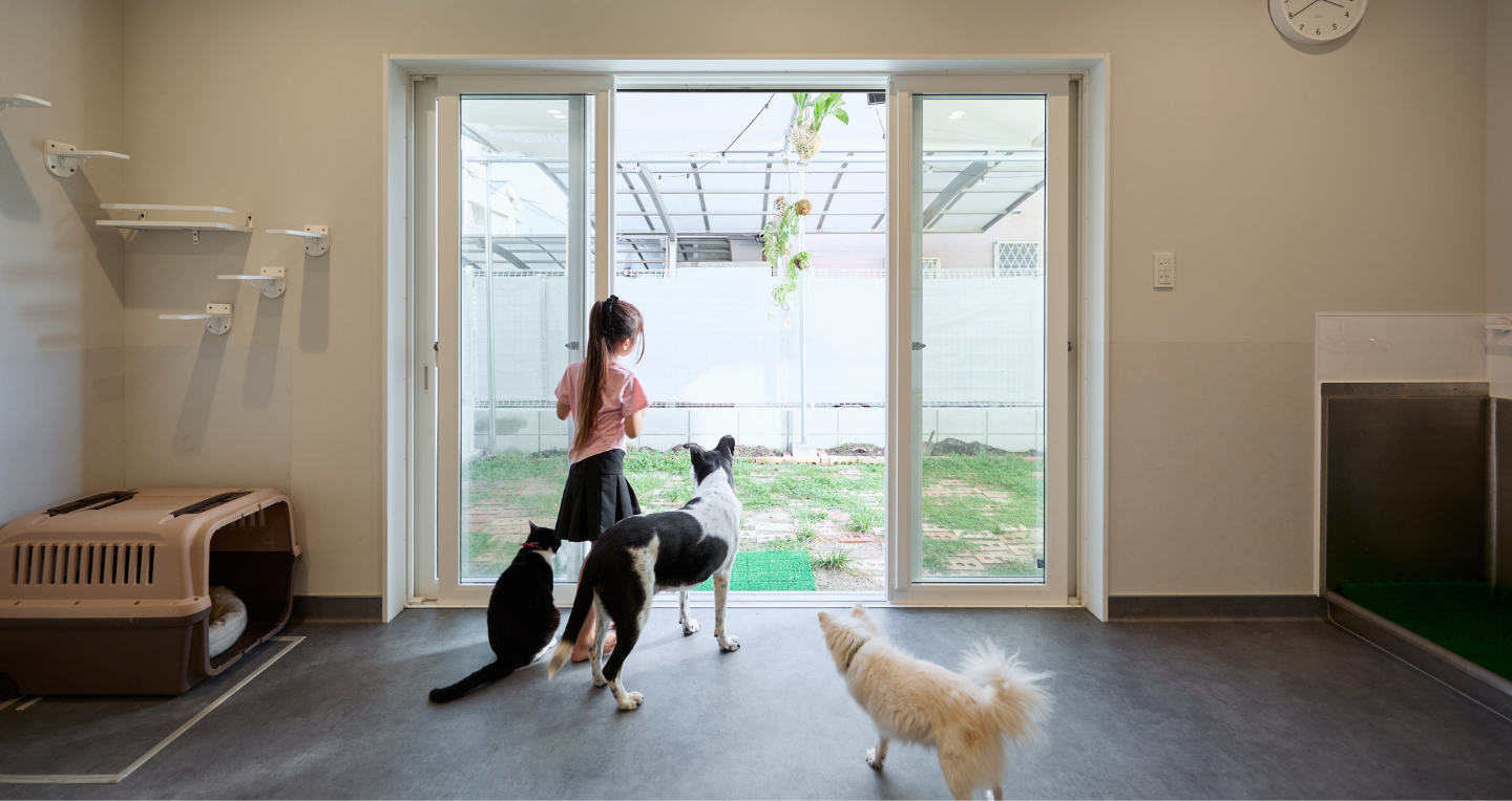 仕事も暮らしも心地よく。犬の幼稚園がある家